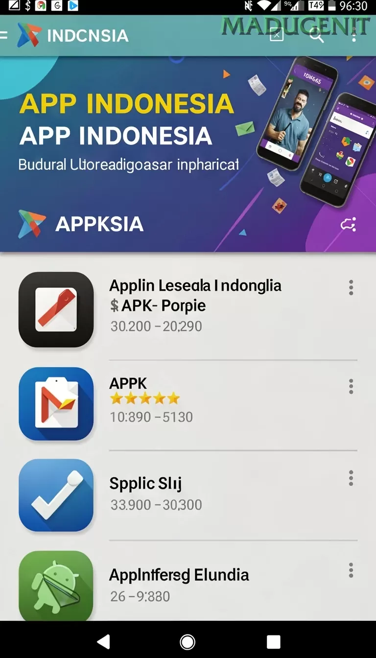 Cuplikan layar 666F — menu navigasi