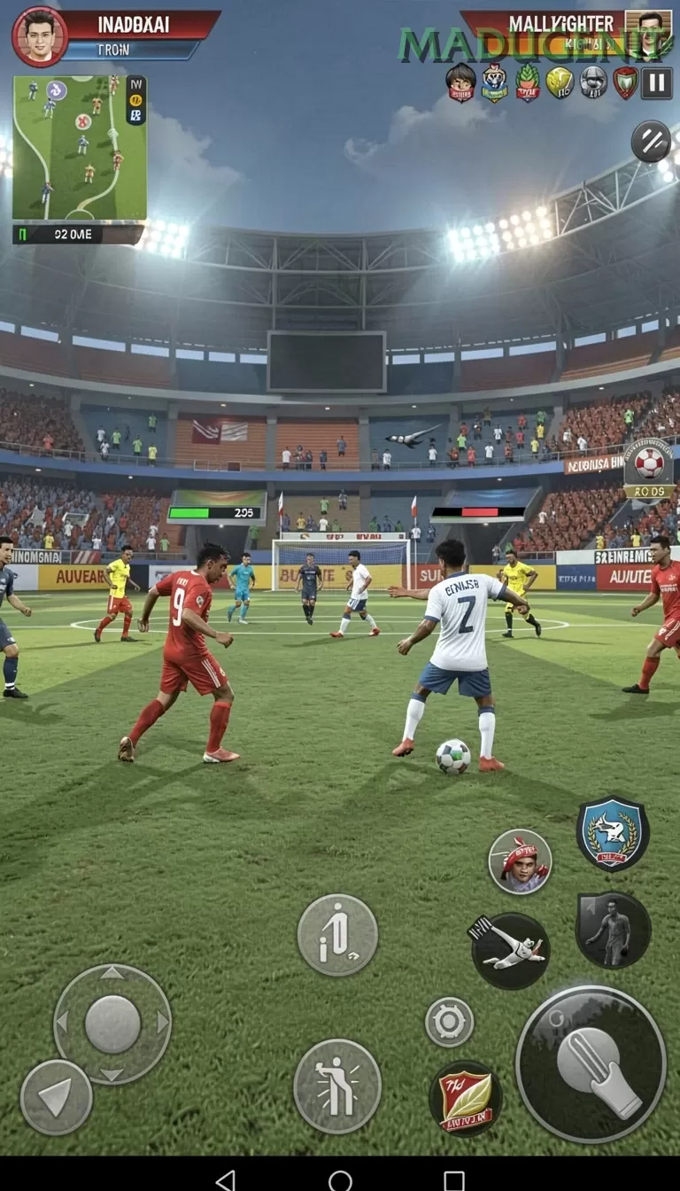 Cuplikan layar ADAM77 — menu navigasi